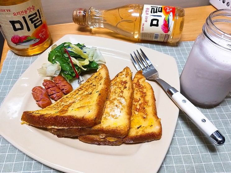  미림 맛술로 활용한 요리 : 프렌치토스트&멸치볶음&돼지고기고추장찌개
