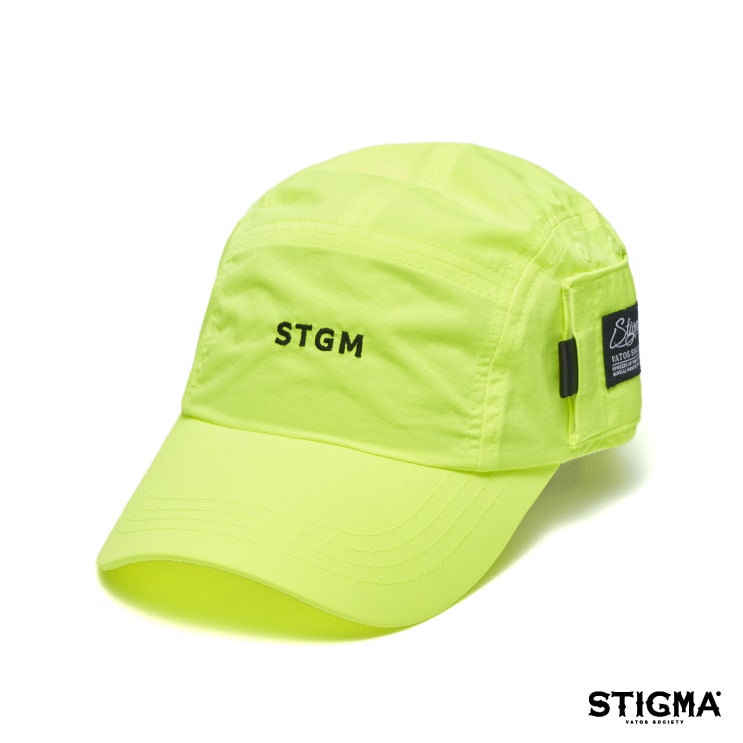  STGM POCKET CAMP CAP WHITE / NEON GREEN / BLACK