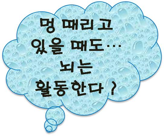 [공유] 멍 때리고 있을때도... 뇌는 활동한다 ?