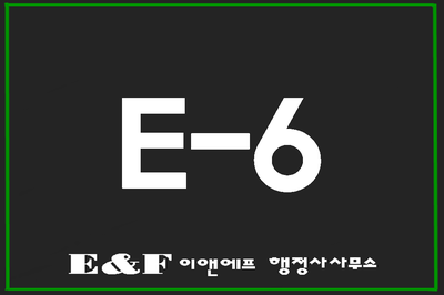E-6비자(E6) 연예인 예술인 운동선수