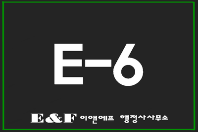 E-6비자(E6) 연예인 예술인 운동선수