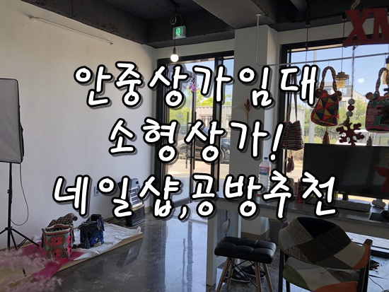  안중상가임대 안중송담상가 월세 작은상가 보증금없음 소형상가 사무실,네일샵,공방 추천