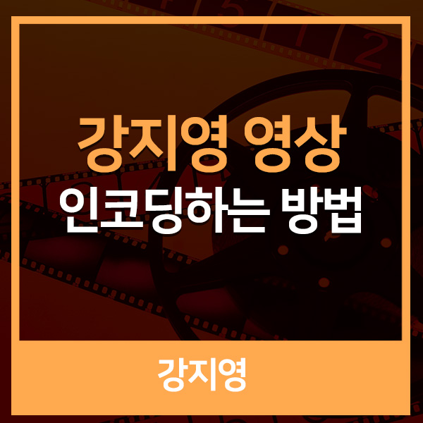  강지영 영상 인코딩하는 방법(feat. 다음 인코더 다운로드)