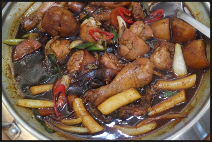  동역사 맛집은 흥부찜닭으로 결정했어요