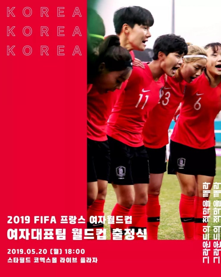  2019 프랑스 여자월드컵  대표팀 출정식