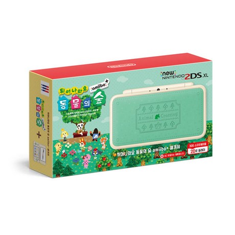  닌텐도 NEW 2DS XL 튀어나와요 동물의숲 amiibo+ 패키지 JAN-001