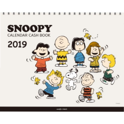  스누피 캘린더 캐시북 2019:Snoopy calendar cash book(가계부+탁상달력) (30% 할인) 8,960원