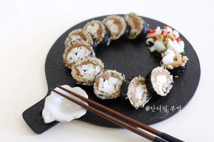  미우새 김신영 다이어트 김밥 만들기 현미 오징어 묵은지 김밥 씨본 