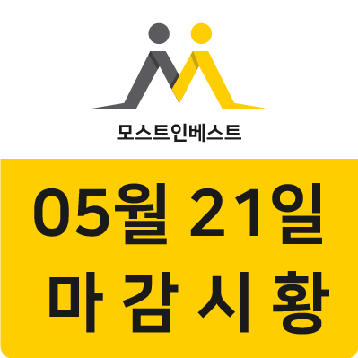  모스트인베스트ㅣ05월21일 마감시황