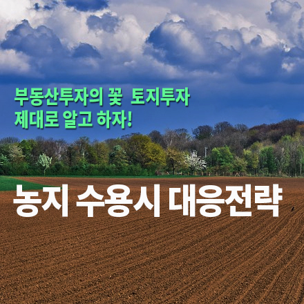  [농지/산지 활용법] 농지 수용시 대응전략