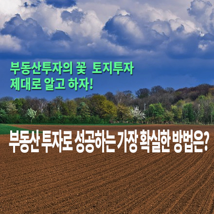  [농지/산지 활용법] 부동산 투자로 성공하는 가장 확실한 방법은?