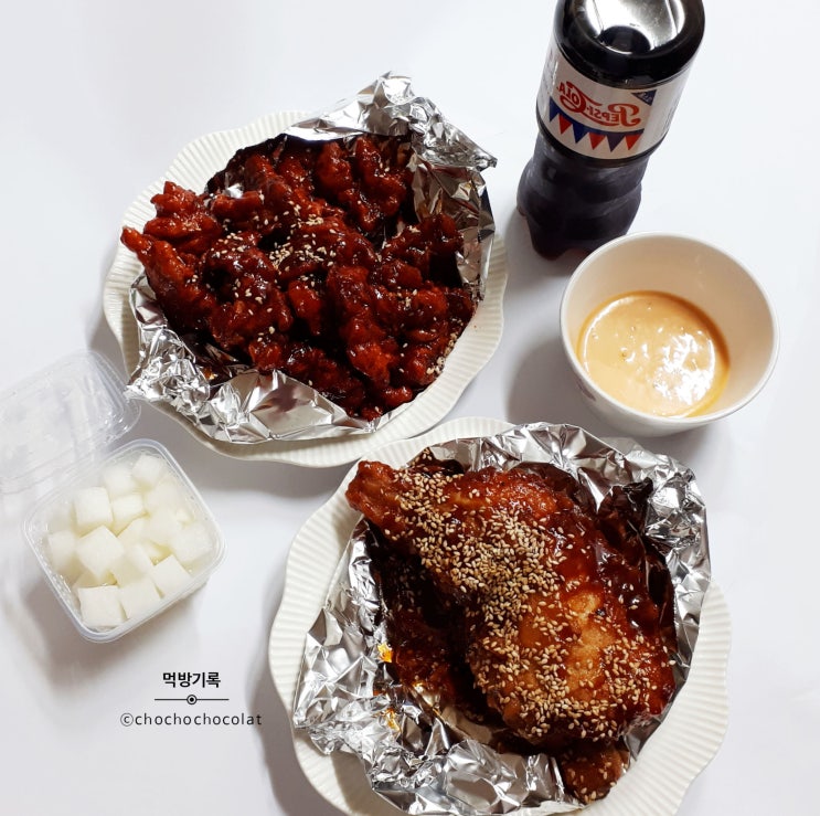  맛있는 치킨 치킨매니아 마라 장첸치킨,닭발튀김 매콤