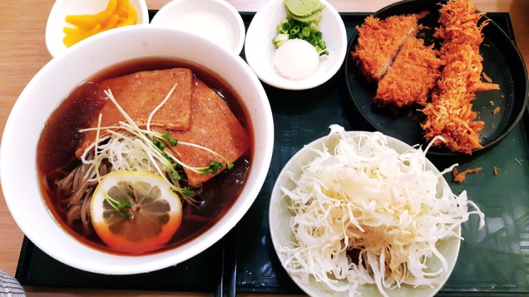 오늘의 점심 <사보텐 냉소바 셋트> 오늘의 점심 <사보텐 냉소바 셋트>