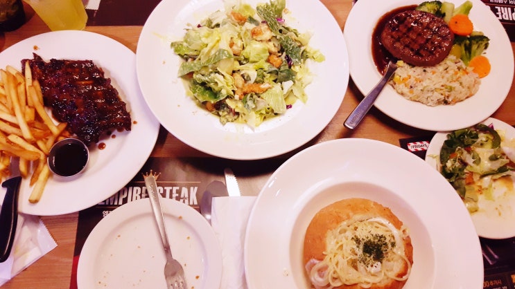  [일산 맛집] 전망 좋은 곳에서 스테이크와 치킨 샐러드와 빠네 파스타를 즐길 수 있는 T.G.I.프라이데이스 롯데백화점일산점