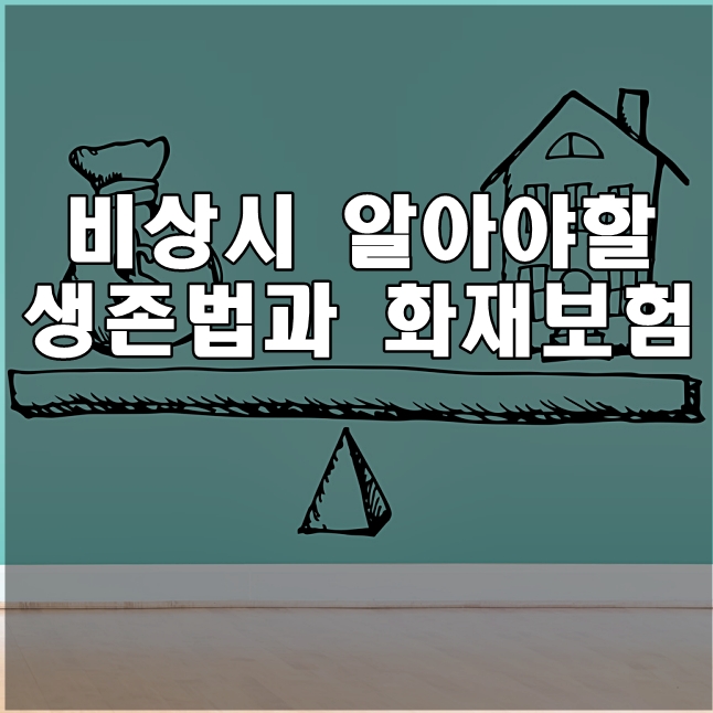  비상시 알아야 할 생존법과 화재보험