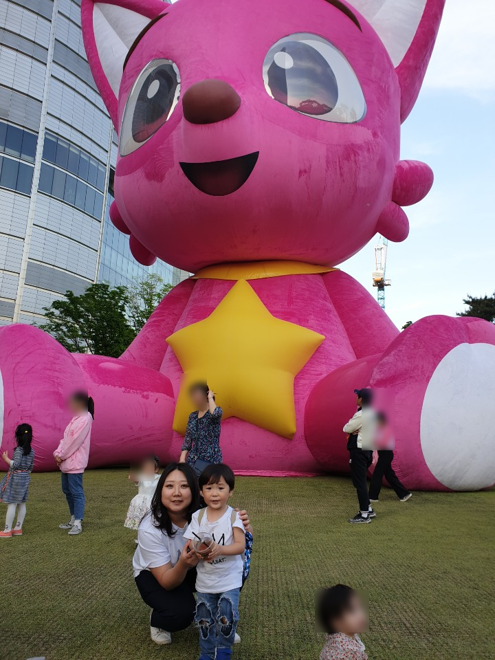  초대형 핑크퐁 잠실 가서 보고왔어요