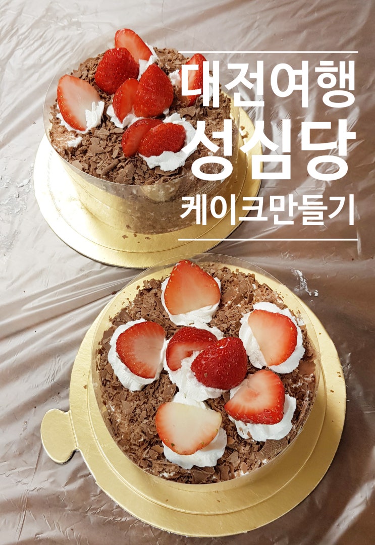  여행주간 대전여행 대전빵집 성심당 케이크 만들기