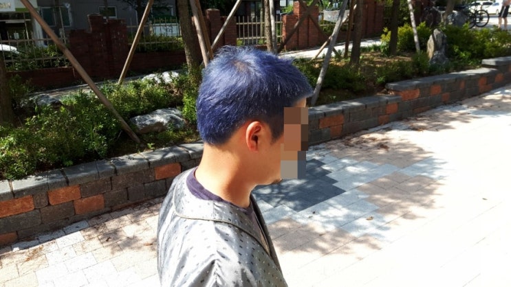  일산 행신동 미용실 수호헤어 남자 딥블루 애쉬 탈색 염색 잘하는 미용실~!
