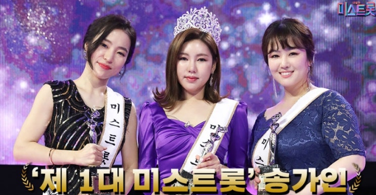  한국 트로트계의 전성기를 이어갈 미스트롯 진 송가인  솔로곡 모음 듣기