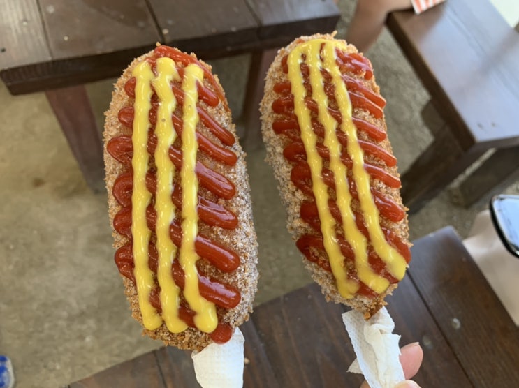  양평 두물머리 핫도그 , 전참시 연잎핫도그 초코우유!