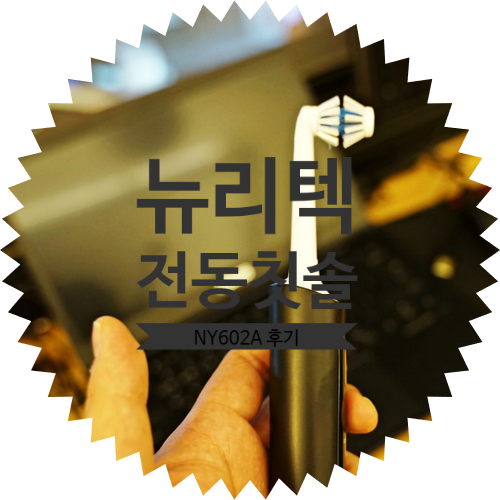  듀얼 360도 칫솔모 적용, 뉴리텍 NY602A 전동칫솔 사용 후기