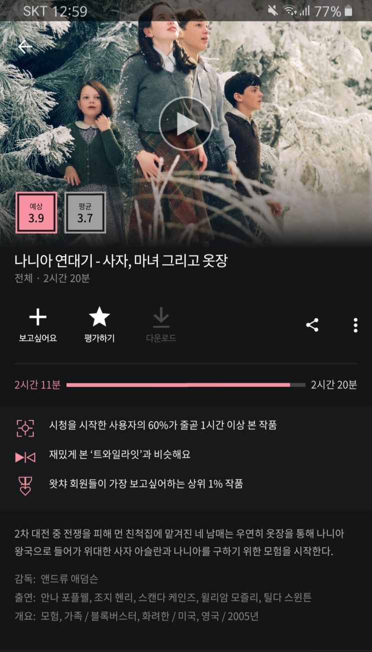 나니아 연대기 후기, 판타지 가족영화. 나니아 연대기 후기, 판타지 가족영화.