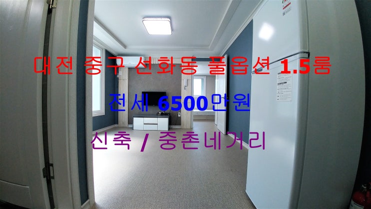  (대전 중구 선화동) 중촌네거리에 있는 신축 구조 좋은 풀옵션 전세 1.5룸이에요 ~ ^^