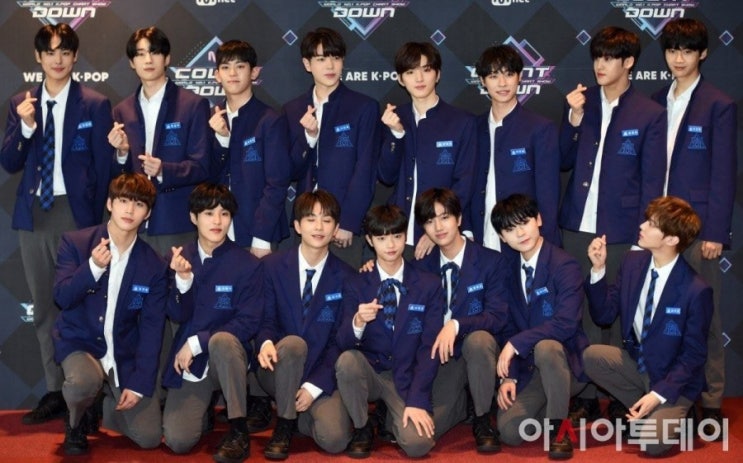 프로듀스X101 엠카운트다운 기사사진