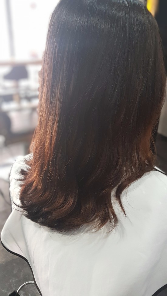  포승미용실 설렘 s컬펌(손상머리)