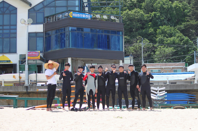  2019/05/20 한적한 평일 중학생 서핑입문강습