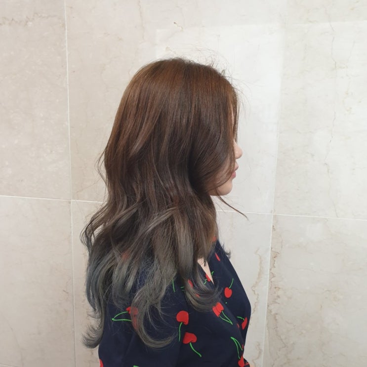  정자동미용실에서 애쉬옴브레염색 :: 현우디자이너한테 "알아서 해주세요"해보기