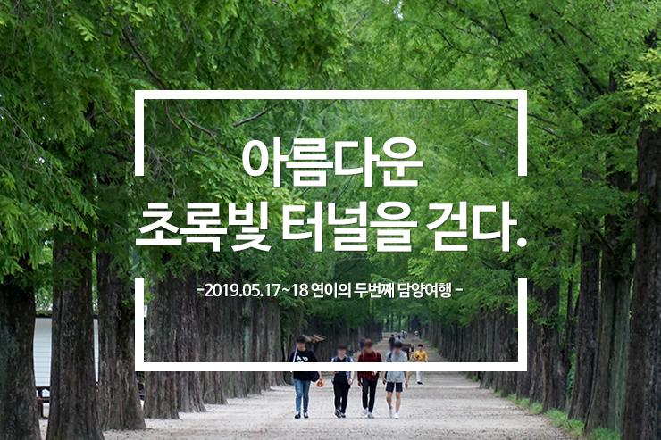  [2019년 5월 담양_1일차 #2 메타세콰이어길] 아름다운 초록빛 터널을 걷다.