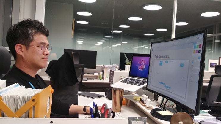  링크하우스 김태이대표 -임대관리 홈버튼 사무실풍경 드림플러스강남 7층입니다^^