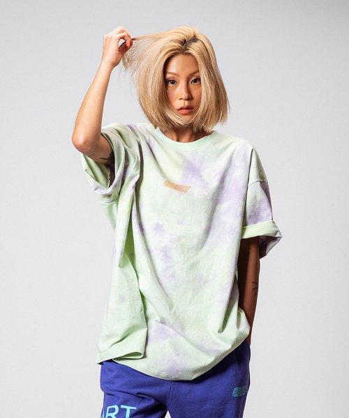 [특가] 10% 할인! OBJECT (오브젝트) TIE DYE OVERSIZED T-SHIRT (MINT)