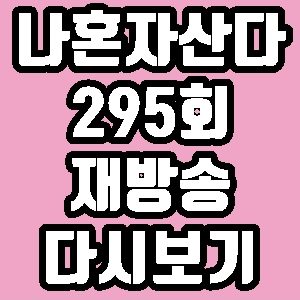나혼자산다 김충재 기안하우스 295회 재방송 다시보기 방송시간 편성표