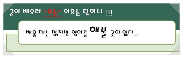  강남기초영어회화학원 기초회화전문수업으로 6월시작 