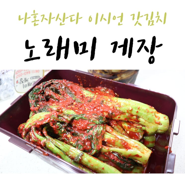  여수갓김치 택배 노래미게장 (나혼자산다 이시언 집들이)