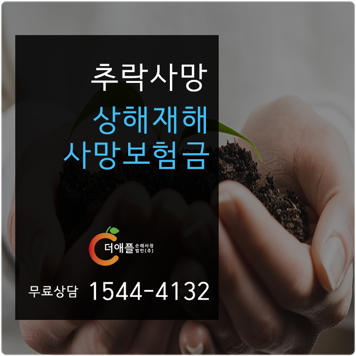  추락사 사망보험금 전액 수령 보상사례