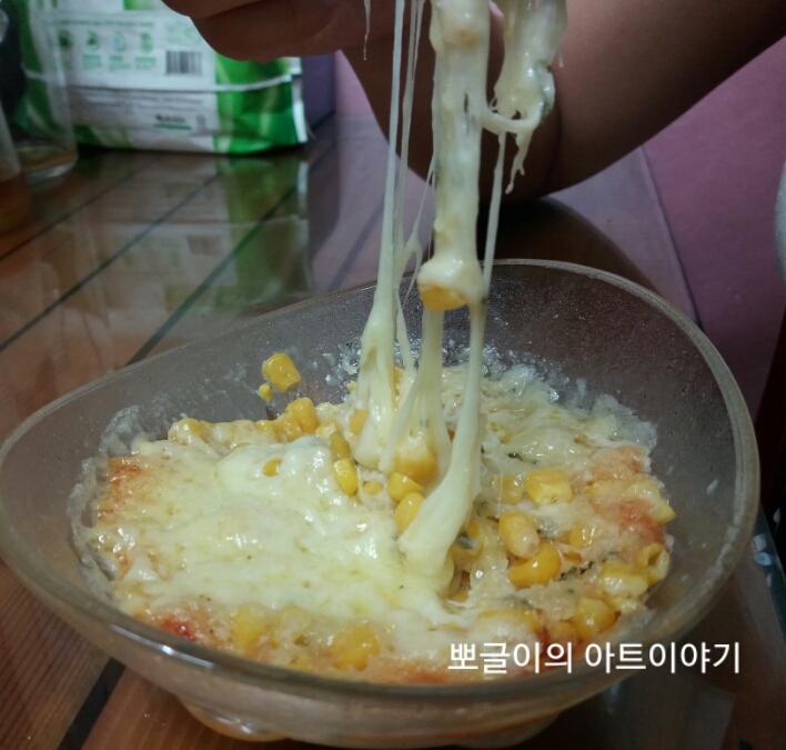  간단하게 만드는 간식 콘치즈