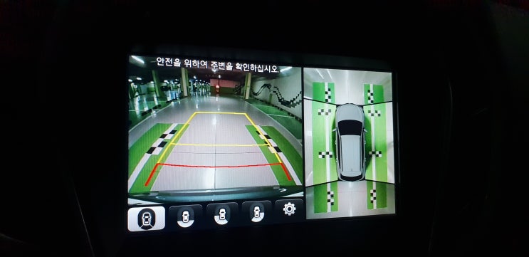  싼타페 더 프라임 차량에 순정 어라운드 뷰 모니터링(AVM) 시스템 장착