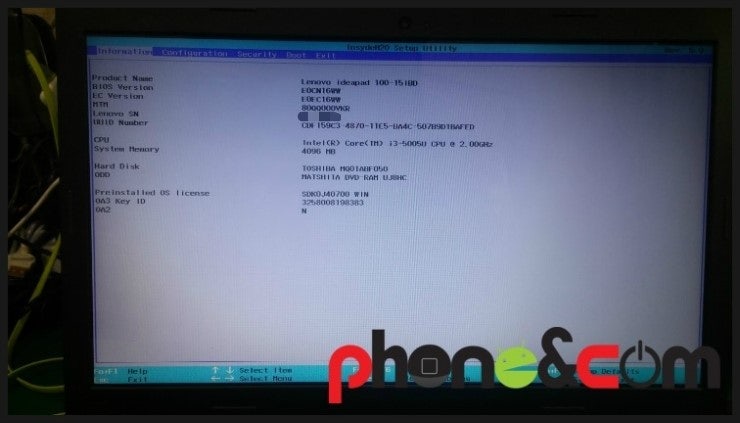 레노버 노트북 사설수리점 (lenovo ideapad 100-15ikb 80QQ 업그레이드)