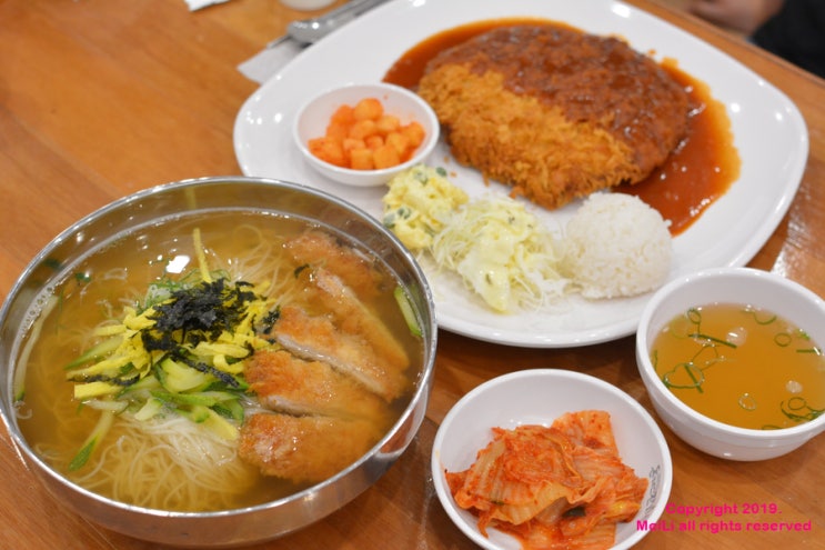  합정 밥집 돈까스잔치 홍대점, 돈잔국수랑 크림단팥빵