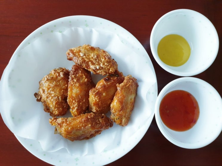  에어프라이어 치킨윙 - 노브랜드 치킨윙 요리