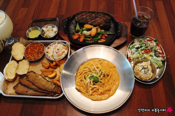  [평택 레스토랑/팽성 맛집]플라잉게코스/스테이크,브리스켓,로제파스타,피나콜라다,호차타 먹고왔어요/아메리칸BBQ