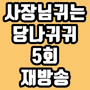 사장님 귀는 당나귀 귀 심영순 요리강의 5회 재방송 다시보기 방송시간 편성표