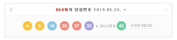  861회 로또예상번호(예상수)