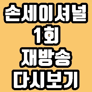 손세이셔널 손흥민 박서준 1회 재방송 다시보기 방송시간 편성표