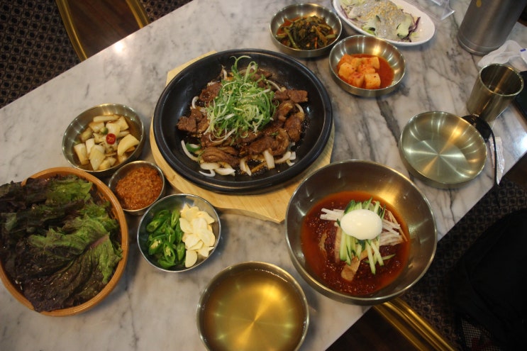  전주 밥집 석갈비와 냉면의 조합