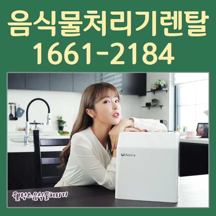  가정용 음식물처리기 렌탈 가격 웰릭스 음식물분쇄기 설치추천