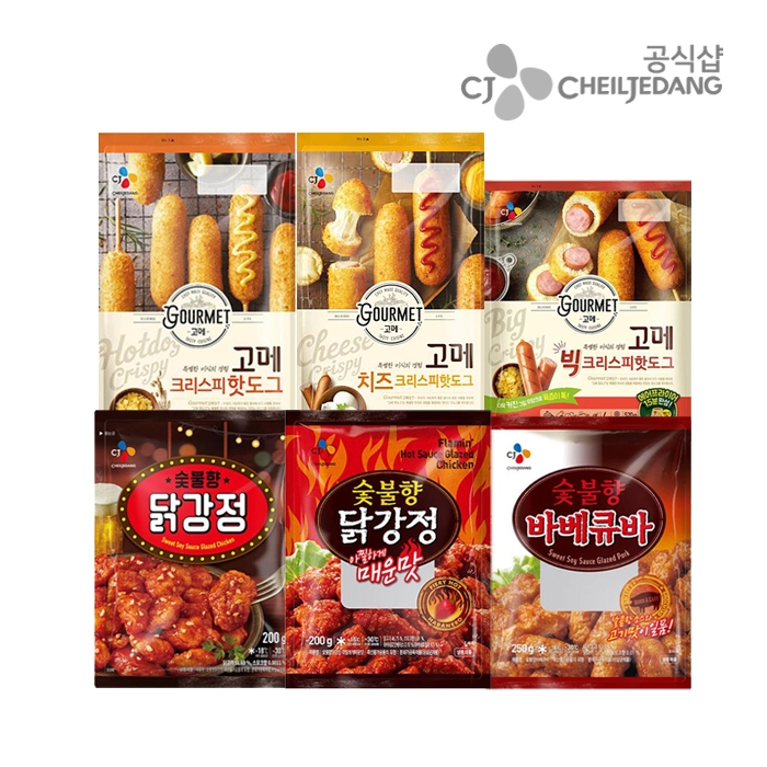 [티몬데이] 1212타임 CJ고메핫도그 최대12봉 / 닭강정 6종 할인전 (9,900원)